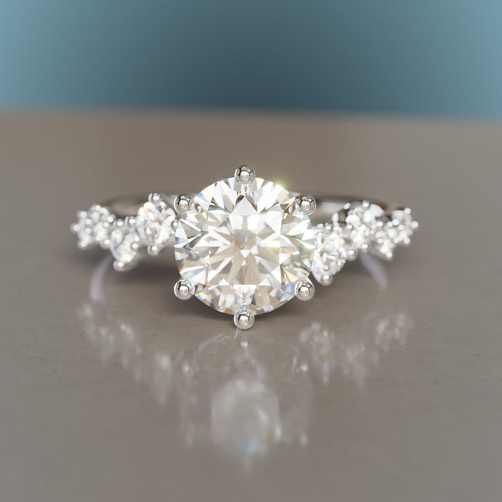Briar Round Diamond Engagement Ring