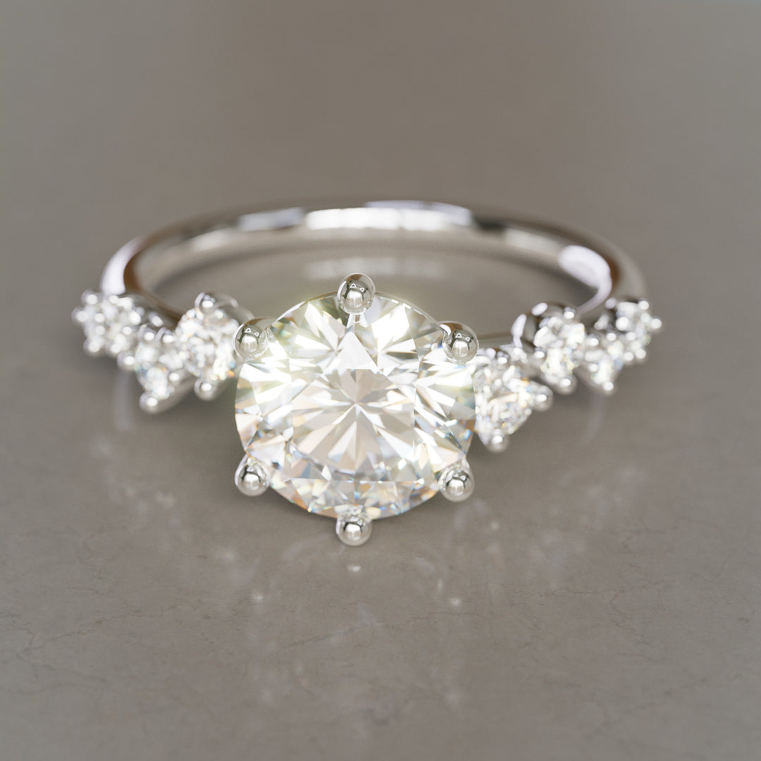 Briar Round Diamond Engagement Ring