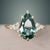 Juniper Pear Teal Sapphire Engagement Ring, Setting Only
