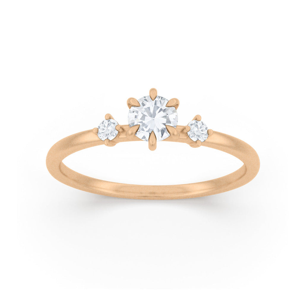 Celestial Lab Diamond Engagement Ring By Valley Rose