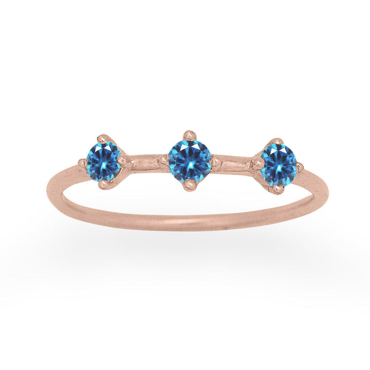 Celestial Orion Constellation Blue Sapphire Ring By Valley Rose