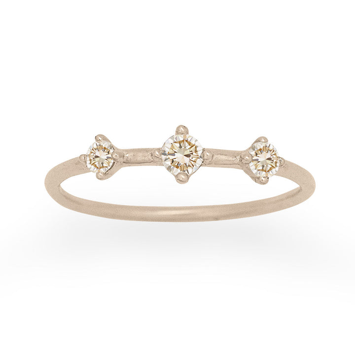 Celestial Orion Constellation Champagne Diamond Ring By Valley Rose