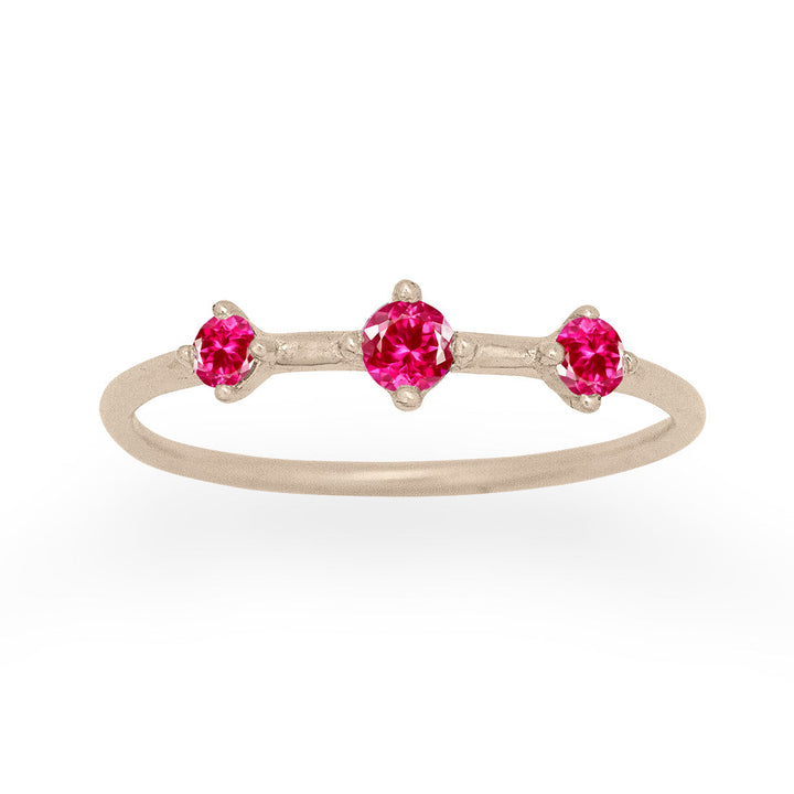 Celestial Orion Constellation Ruby Ring - Ethical Wedding Band By Valley Rose