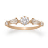 Celestial Round & Shield Cut Fantasy Diamond Engagement Ring By Valley Rose