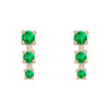 Cora Earrings, Emerald