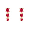 Cora Earrings, Red Ruby