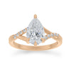 Crossover Pear Lab Diamond Fairytale Engagement Ring By Valley Rose