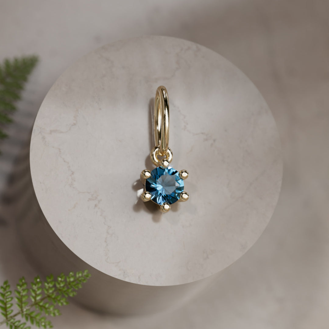 Geburtsstein-Anhänger: Dezember-Topas