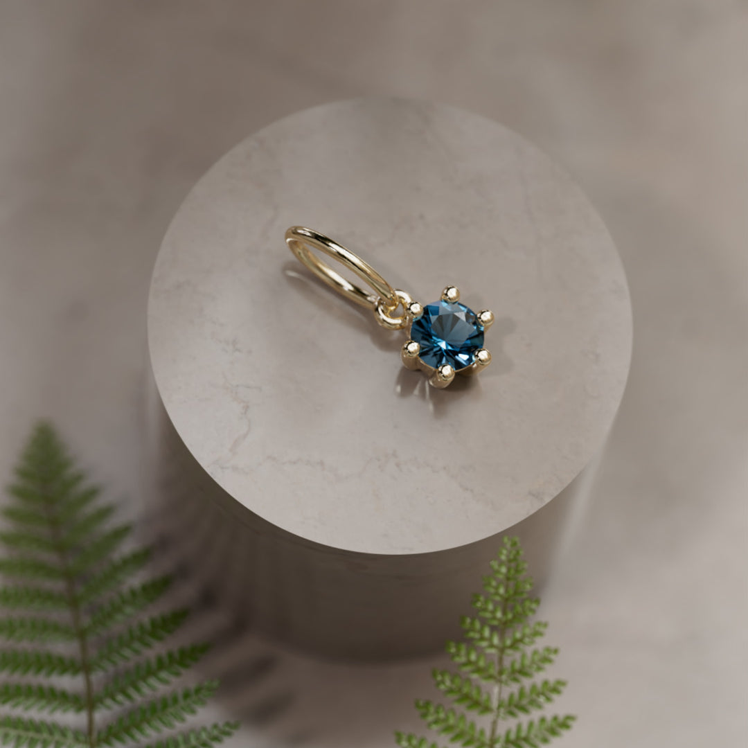 Geburtsstein-Anhänger: Dezember-Topas