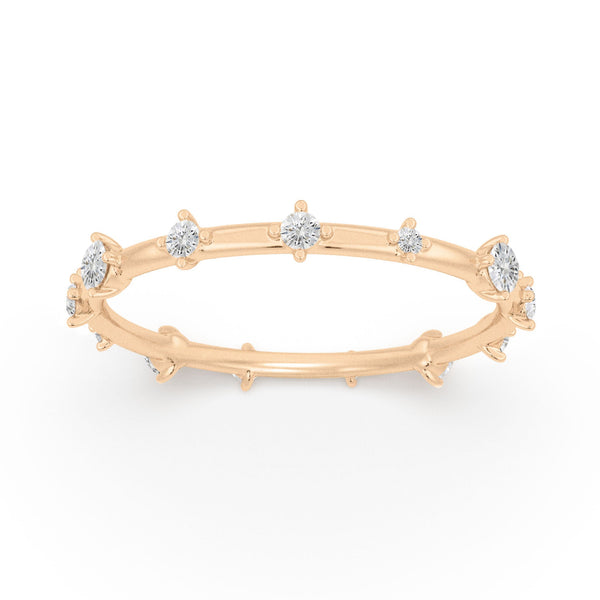 Diamond Celestial Constellation Eternity Ring By Valley Rose