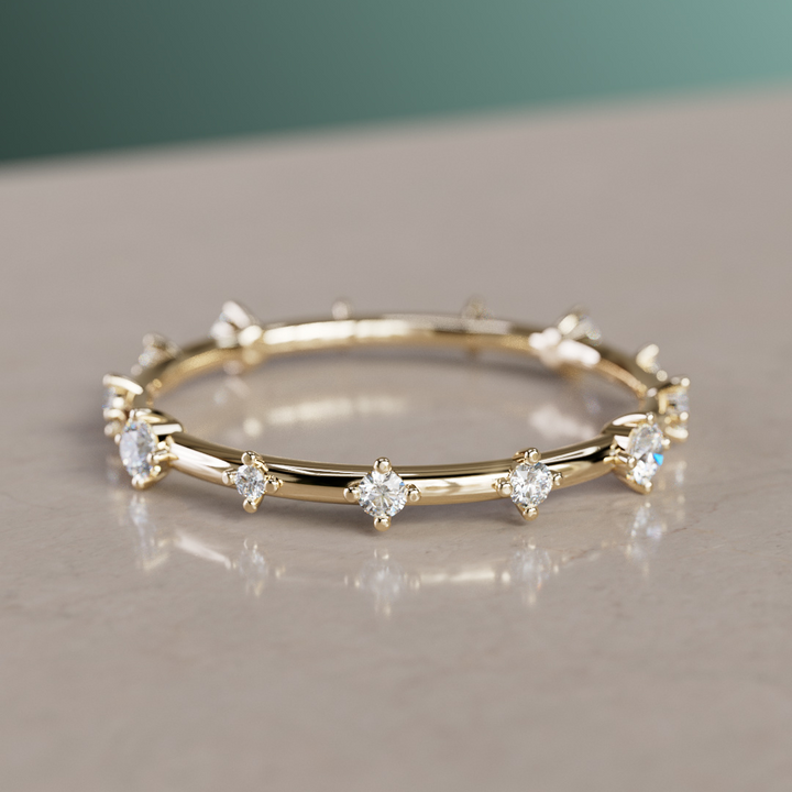 Diamond Celestial Constellation Eternity Ring By Valley Rose