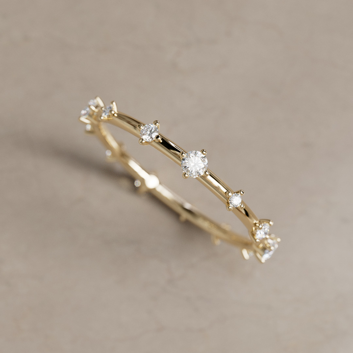 Diamond Celestial Constellation Eternity Ring By Valley Rose