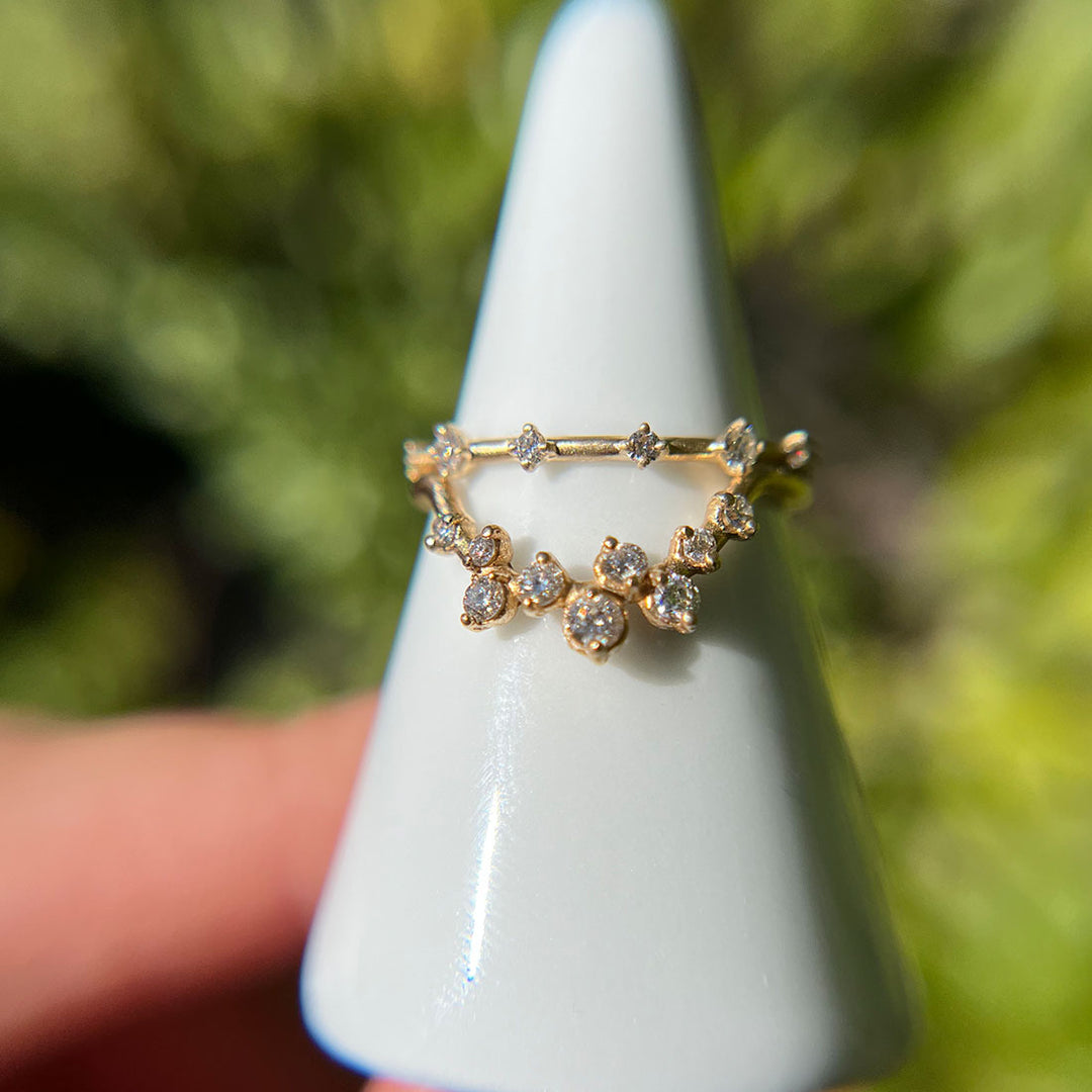 Diamond Celestial Constellation Eternity Ring By Valley Rose