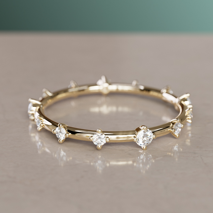 Diamond Celestial Constellation Eternity Ring By Valley Rose