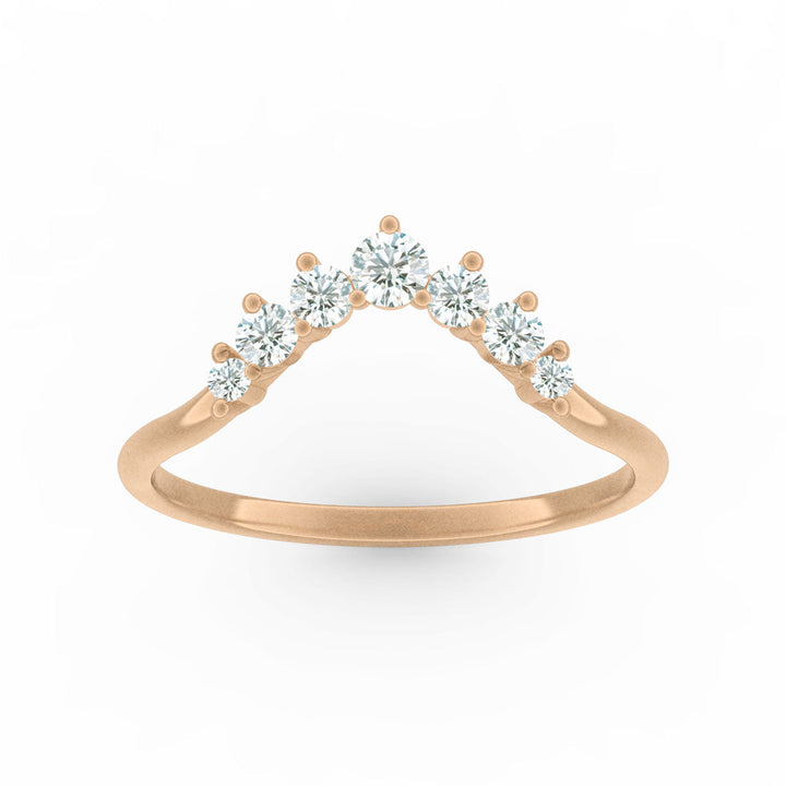 Diamond Halo Stacking Ethical Wedding Ring By Valley Rose