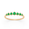 Emerald Dainty Stacking Ethical Wedding Ring By Valley Rose