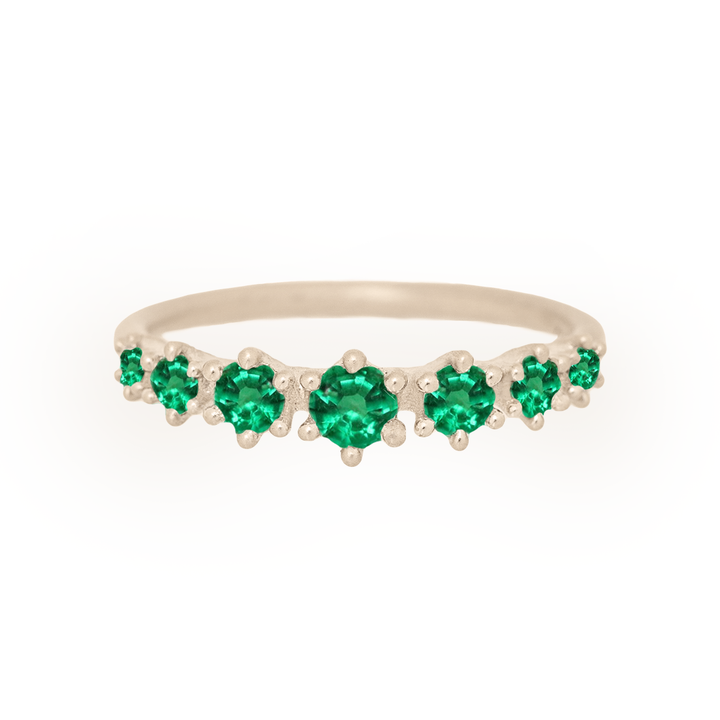 Emerald Stacking Ethical Wedding Ring By Valley Rose