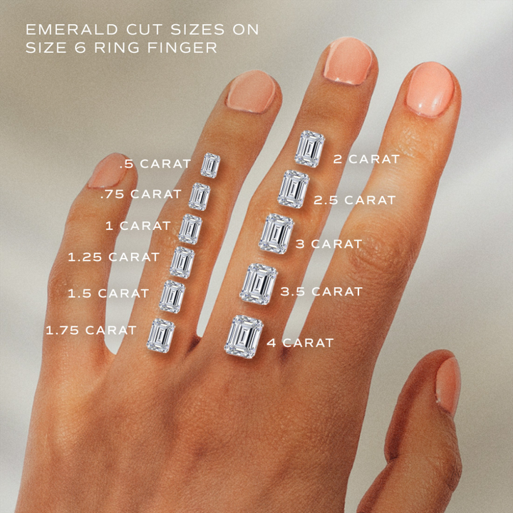 Indie East West Emerald Cut Peach Diamond Modern Unique Bezel Engagement Ring