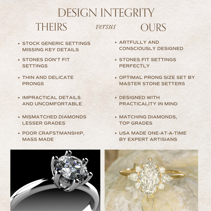 Fairytale Engagement Ring with Marquise Diamonds By Valley Rose