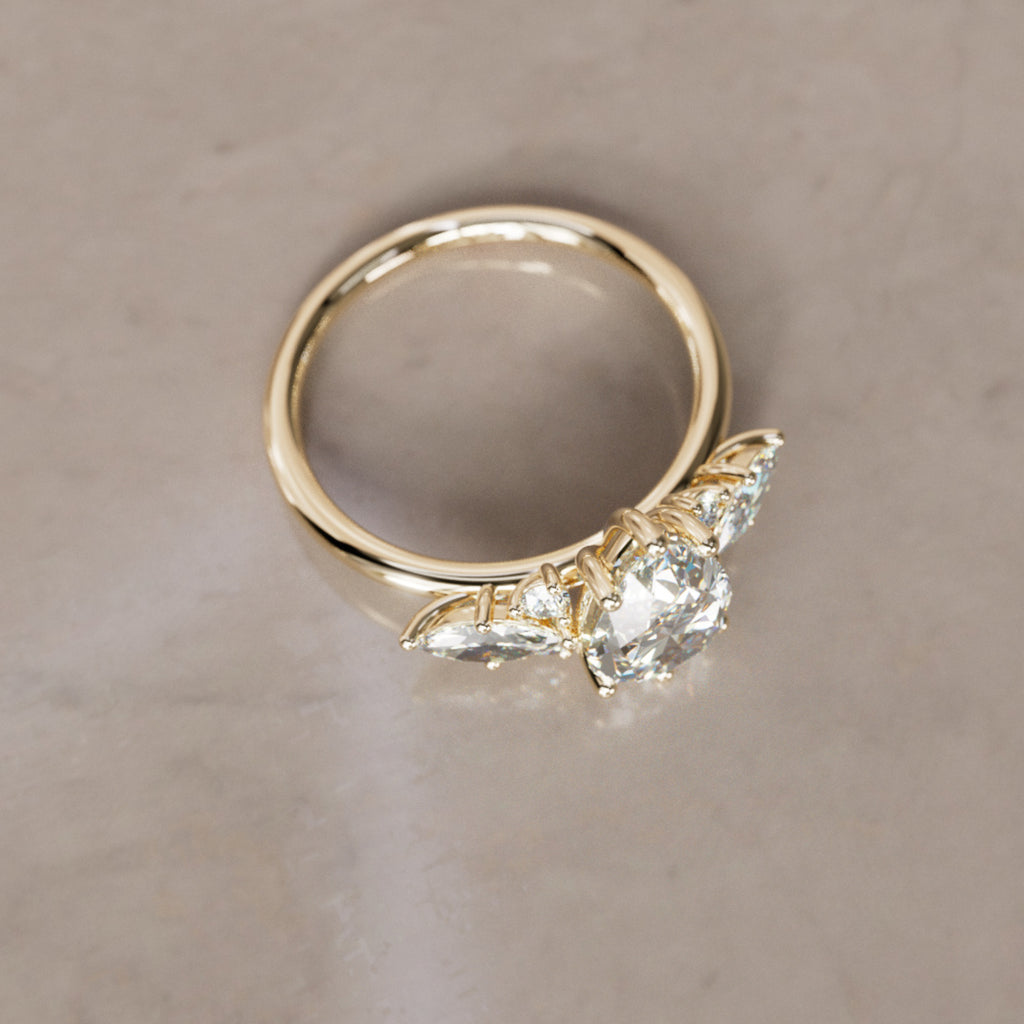 Fairytale Engagement Ring with Pear Shape Diamond By Valley Rose
