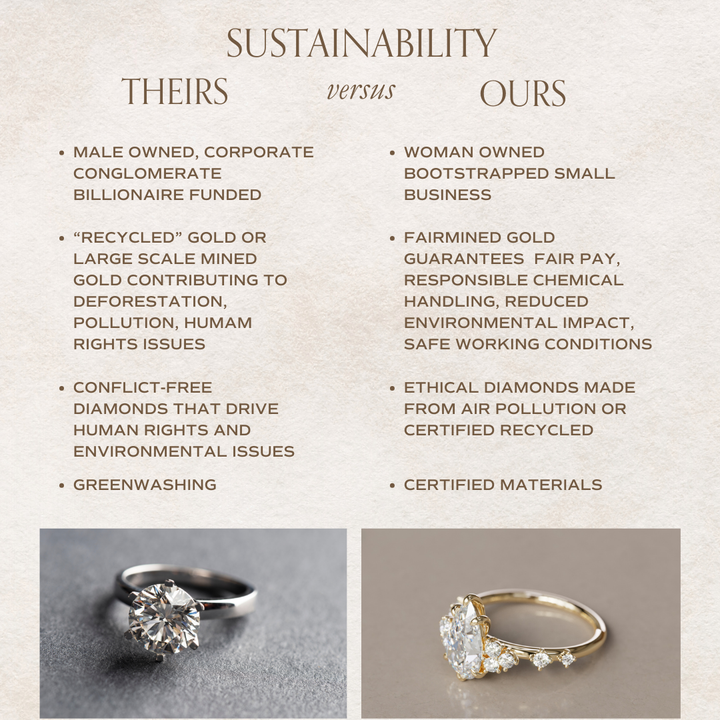 Fairytale Engagement Ring with Unique Pear Diamond By Valley Rose