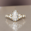 Fairytale Engagement Ring with Unique Pear Diamond By Valley Rose