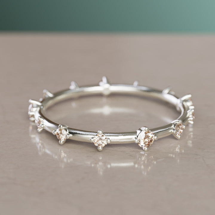 Galaxy Ring, Mini, Champagne Diamond