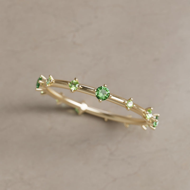 Galaxy Ring, Mini, Green Ombré (Ready to Ship)