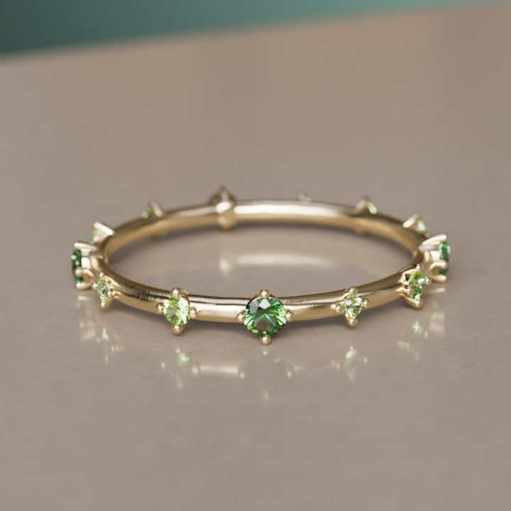 Galaxy Ring, Mini, Green Ombré (Ready to Ship)