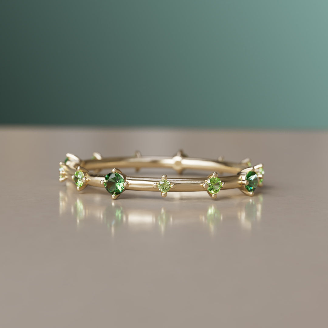 Galaxy Ring, Mini, Green Ombré (Ready to Ship)