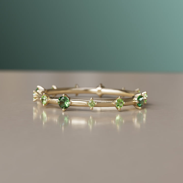 Galaxy Ring, Mini, Green Ombré (Ready to Ship)