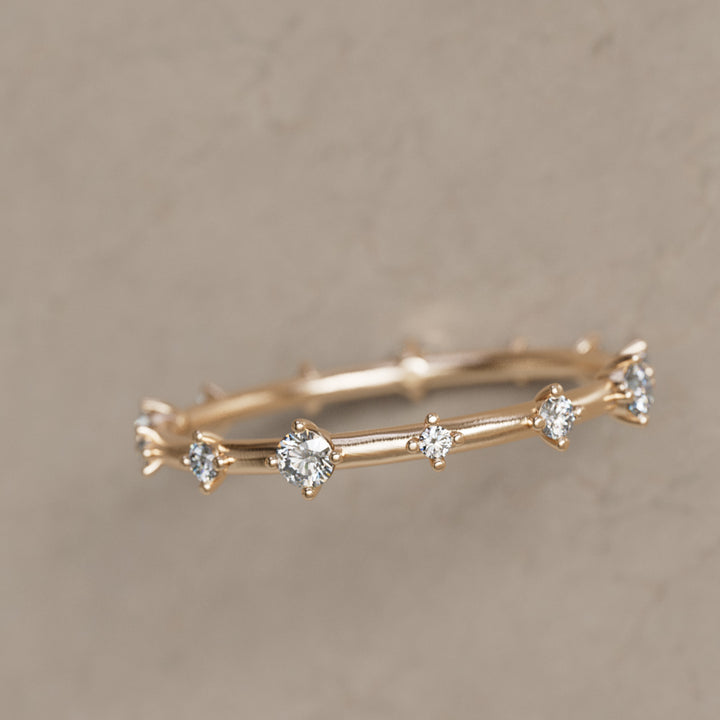 Galaxy Ring, Mini, Salt & Pepper Diamond