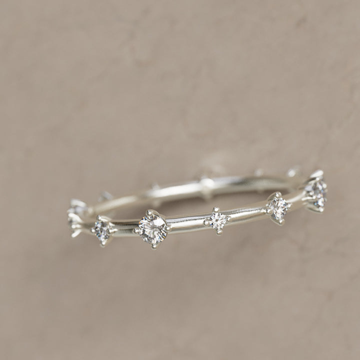 Galaxy Ring, Mini, Salt & Pepper Diamond