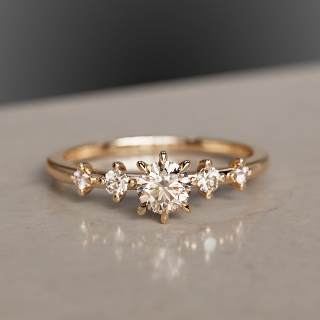 Galia Champagne Diamond Ring