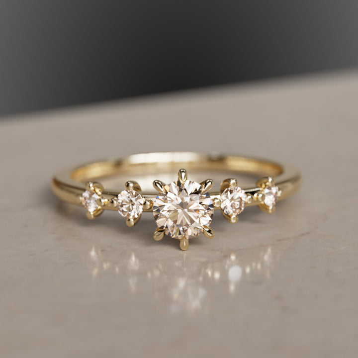 Galia Champagne Diamond Ring
