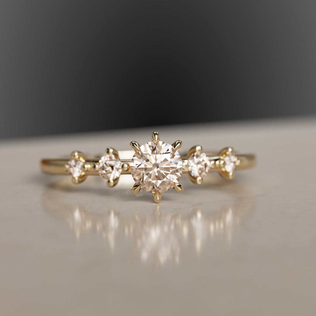 Galia Champagne Diamond Ring