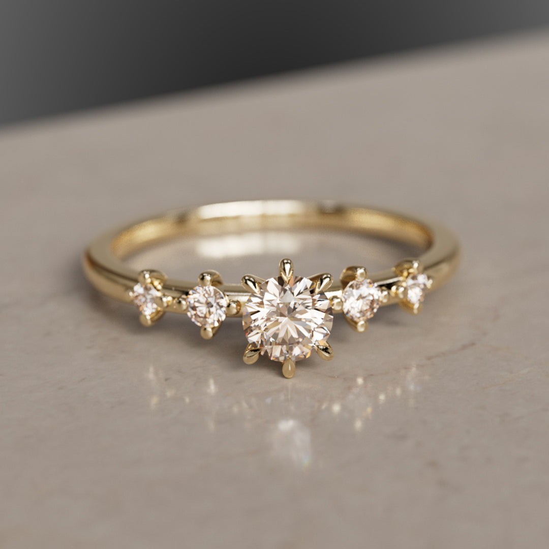 Galia Champagne Diamond Ring