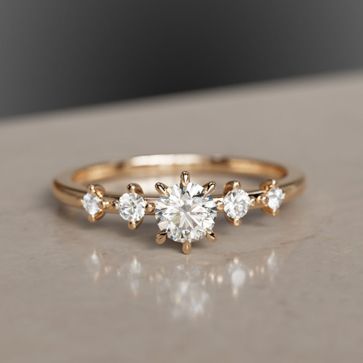 Galia Diamant Minimalistischer Zarter Verlobungsring