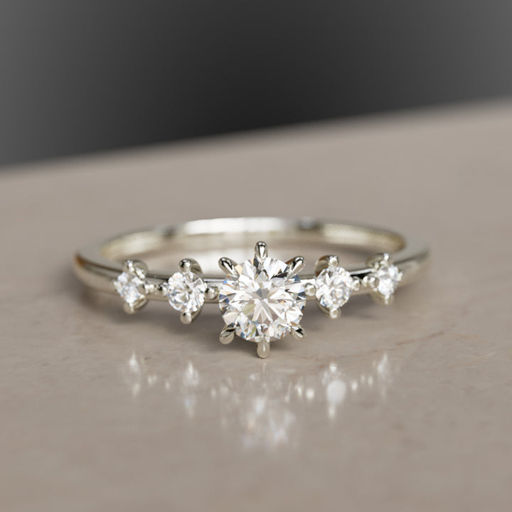 Galia Diamant Minimalistischer Zarter Verlobungsring