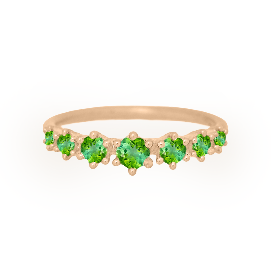 Green Tourmaline Stacking Ethical Ring By Valley Rose