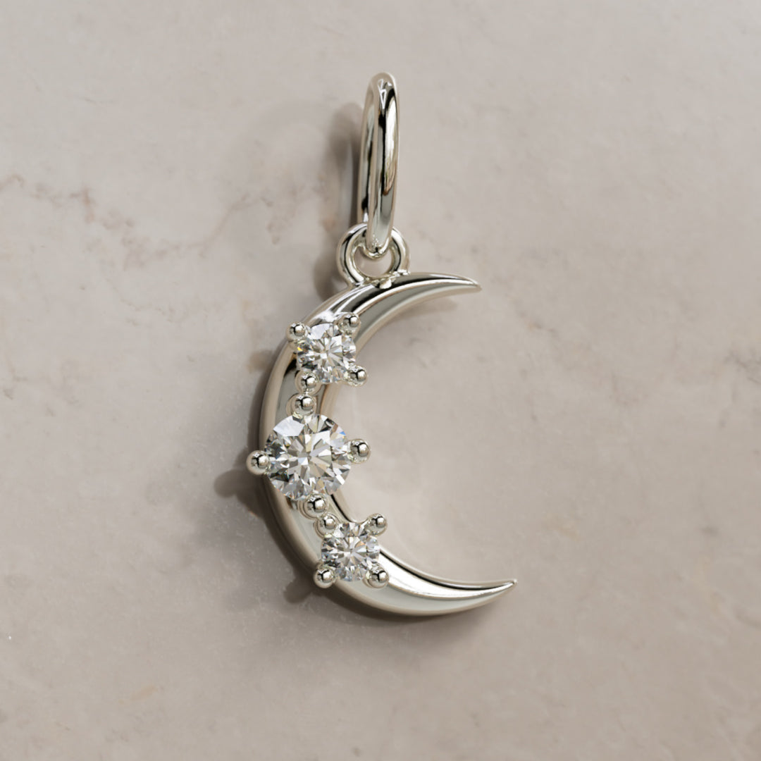 Hecate Moon Charm, Diamond
