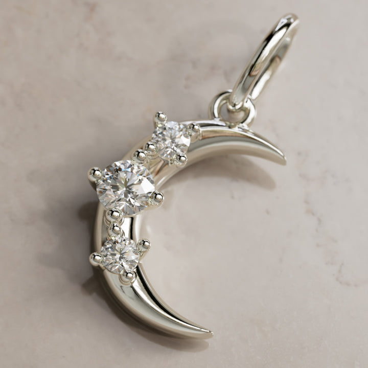 Hecate Moon Charm, Diamond