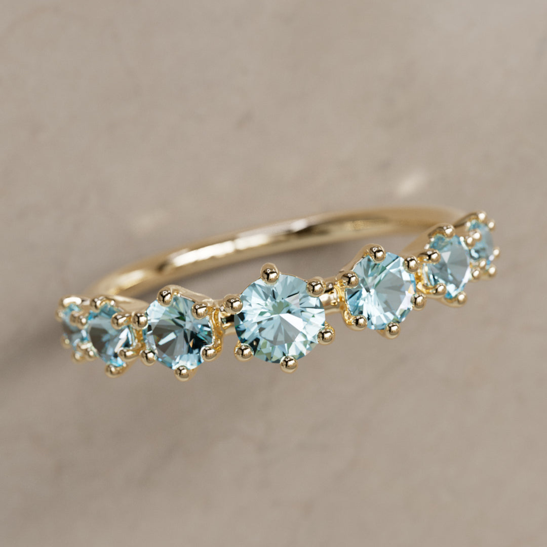 Bague Helena, petite, aigue-marine