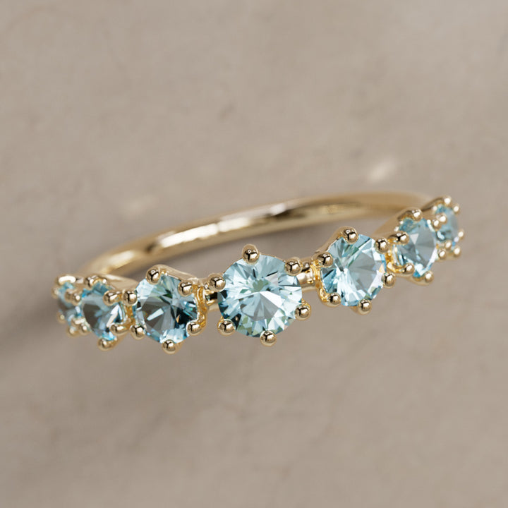 Bague Helena, petite, aigue-marine