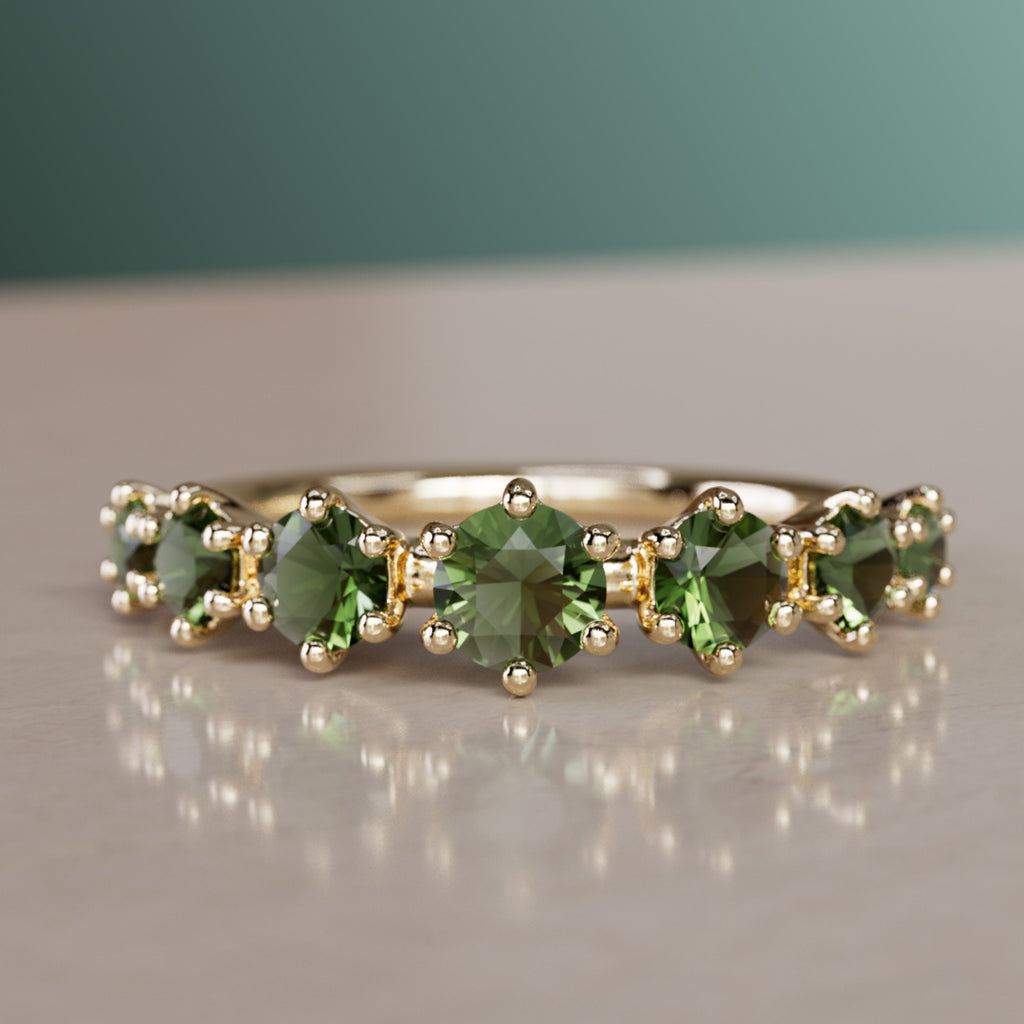 Helena Ring, Green Tourmaline
