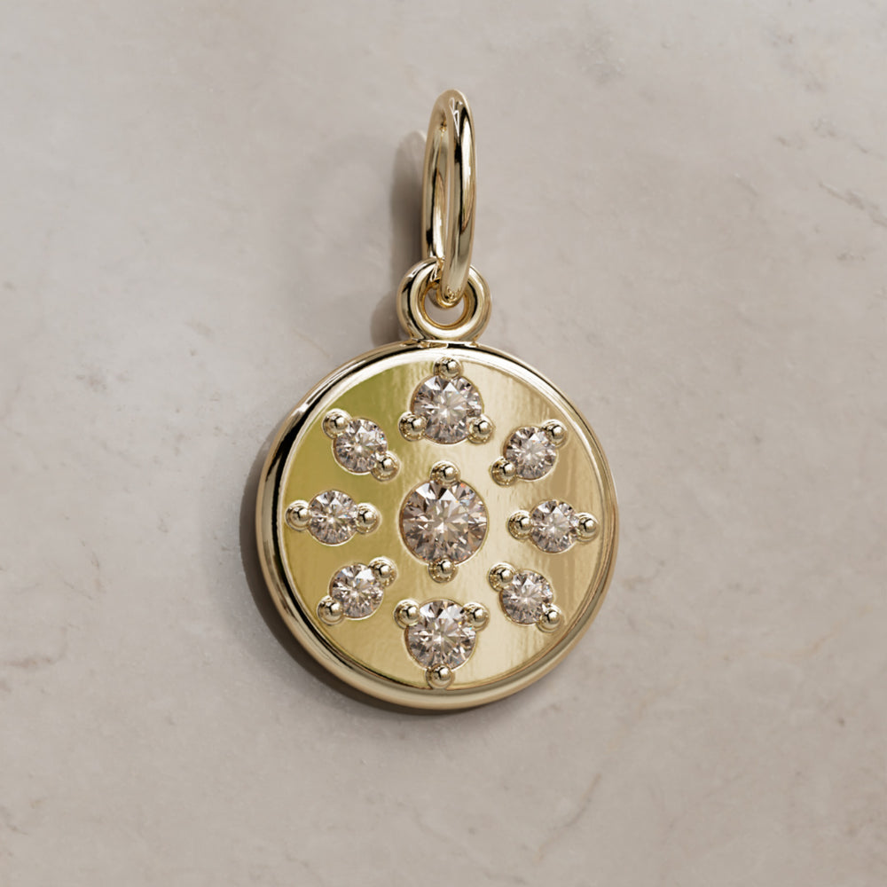 Helios Charm Champagne Diamond By Valley Rose