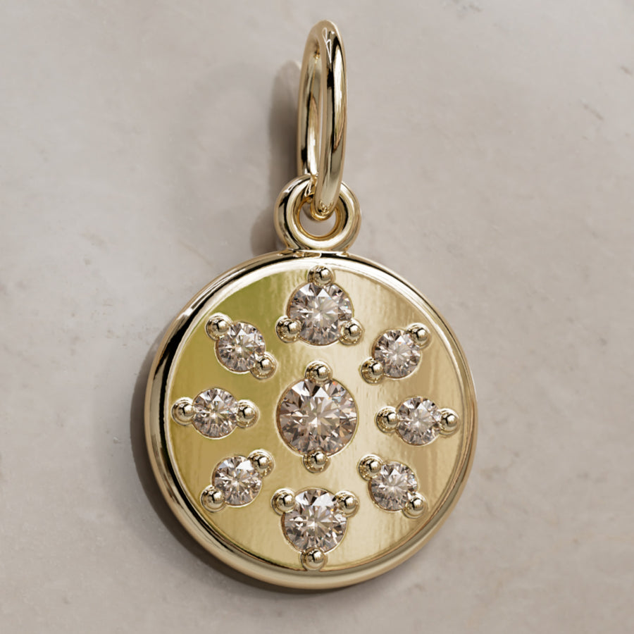 Helios Charm Champagne Diamond By Valley Rose