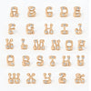 Letter Charm - 14k Gold Diamond Alphabet Bead - Initial Necklace Letter Valley Rose Ethical Jewelry