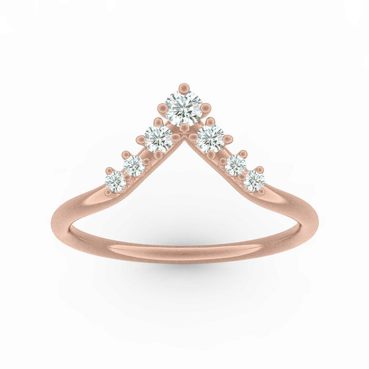 Lab Diamond Stacked Ethical Wedding Ring By Valley Rose