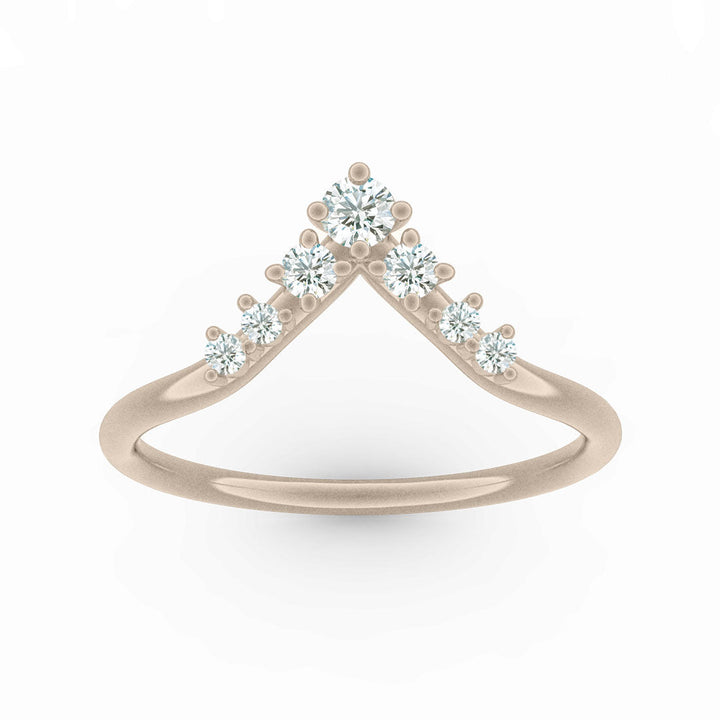 Lab Diamond Stacked Ethical Wedding Ring By Valley Rose